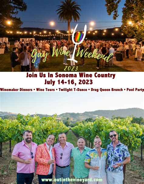 Gay Wine Weekend 2023 Moves To The Russian Valley And Healdsburg