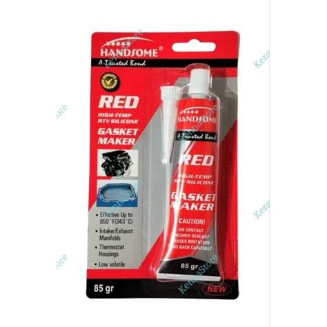 Jual Lem Red Silicone Gasket Tahan Panas Merk Handsome Gr High Temp