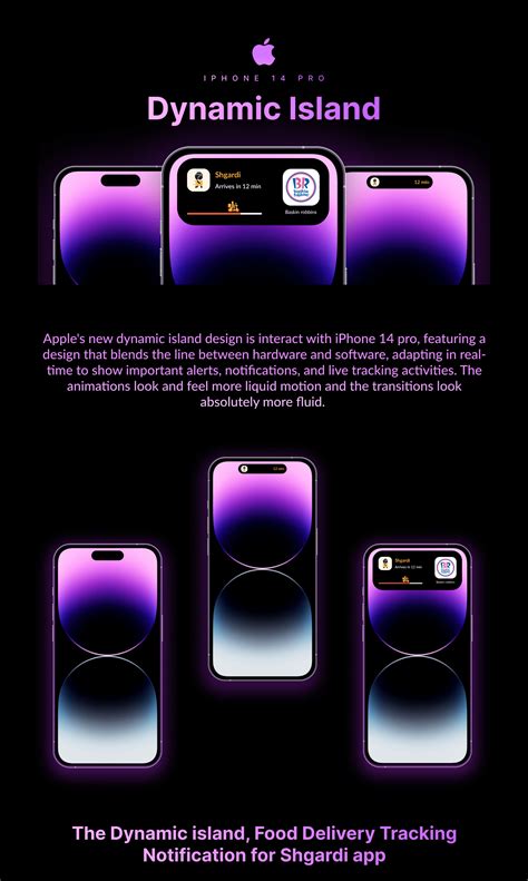 Dynamic island Notification (Food delivery Tracking) on Behance