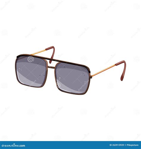 Cool Sunglasses Men Cartoon Vector Illustration Stock Illustration