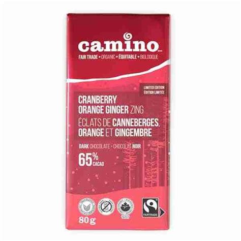 Camino Cranberry Orange Ginger Zing Bar G