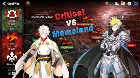 Epic Seven Guild War Critical Vs Momoland Rank Youtube