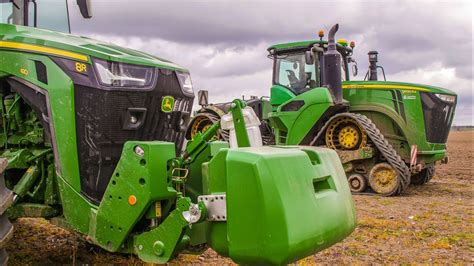 Siew Buraków i Kukurydzy na Wielką Skalę John Deere 9RX i 8R w Akcji