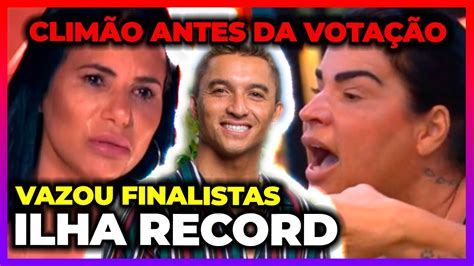 Ilha Record 2022 Vazou Finalistas Solange Provoca Jaciara Youtube