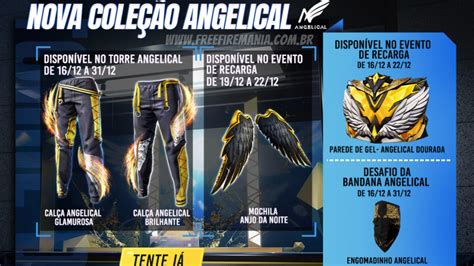 Free Fire Cal A Angelical Dourada Amarela Est Dispon Vel Veja Como