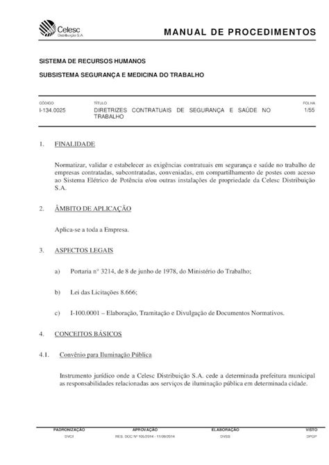 Pdf Manual De Procedimentos Celesc Modelo De Notifica O