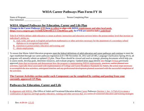 PDF WIOA Career Pathways Plan Form FY 16 Maine Gov Career Pathways