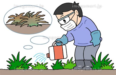 雑草駆除・除草・除草剤散布のイラスト素材 185949280 イメージマート