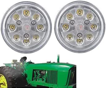 AGP 1978 2PCS 24W Par36 LED Tractor Light Round Flood Lamp 5000K LED