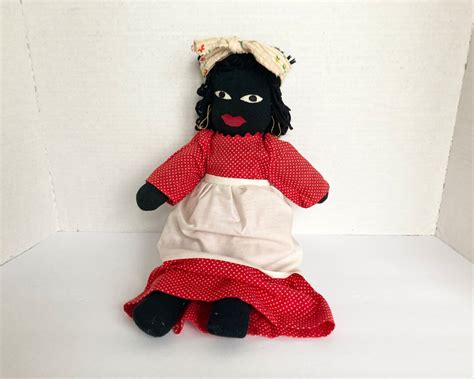 Vintage Handmade Black African American Cloth Doll Etsy