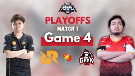 Reverse Game Rrq Hoshi Vs Geek Fam Game Match Playoffs Day