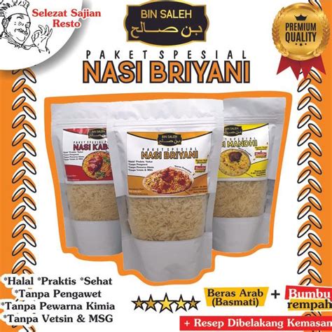 Jual Inspire Id Paket Nasi Briyani Spesial Bin Saleh Beras Basmati Dan