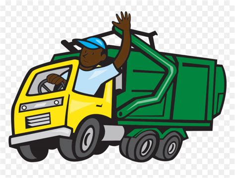 Garbage Truck Cartoon, HD Png Download - vhv