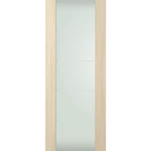 Belldinni Vona 202 4H 24 In X 80 In No Bore Full Lite Frosted Glass