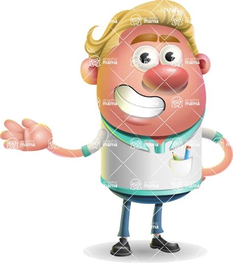 Blonde Hair Man Cartoon Vector 3d Character Showcase 2 Graphicmama