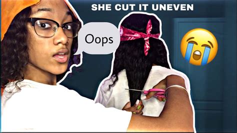 Letting My Twin Sister Cut My Hair 2020 Hairstyles Youtube