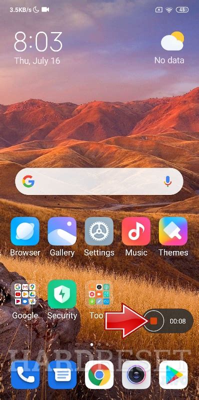 Record Screen XIAOMI Redmi 8A How To HardReset Info