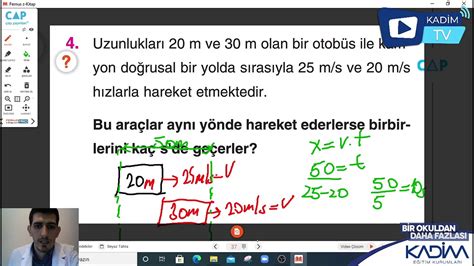 Sinif F Z K Kuvvet Hareket Tren T Nel Sorular Youtube