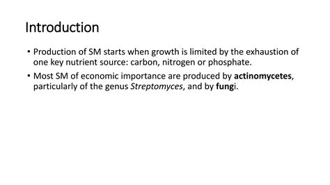 Microbial Secondary Metabolites Production And Strain Improvementpptx