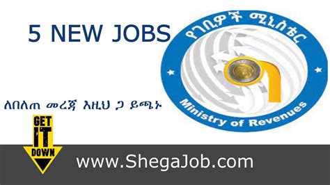 Ministry Of Revenues Job Vacancy Ethiopia Shegajob