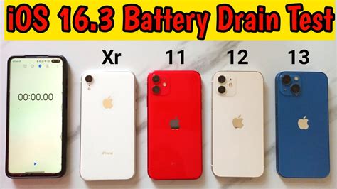 IOS 16 3 Battery Drain Test IPhone Xr Vs 11 Vs 12 Vs 13 Battery