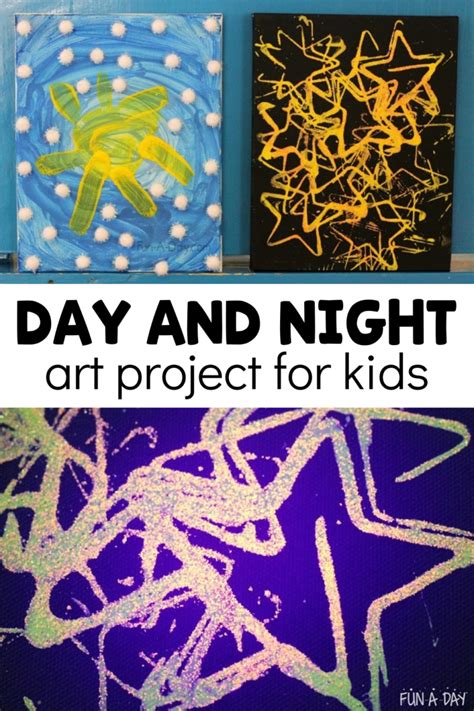 Day And Night Art Project For Kids Fun A Day