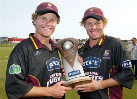 Members Of The Northern Districts Team With The State Shield Trophy