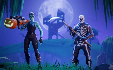 Fortnite Battle Royale Ghoul Trooper Skull Trooper 4k 3840x2160 25 Wallpaper Pc Desktop