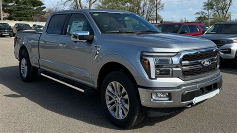 Ford F Lariat A X Powerboost In Iconic Silver Full Walk