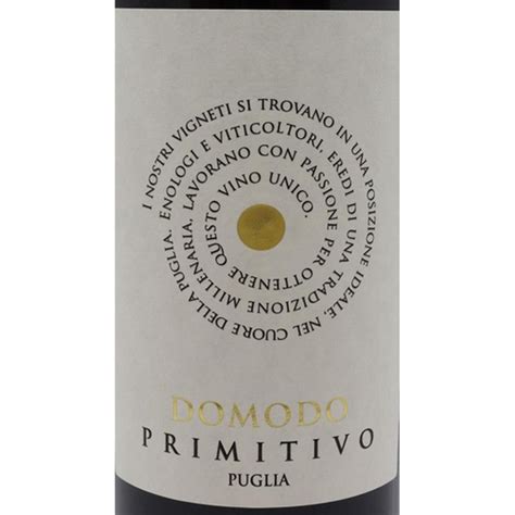 Vinho Domodo Primitivo Igp Puglia Safra Ml Submarino