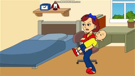 Caillou Throws A Tantrum Put In Timeout Youtube