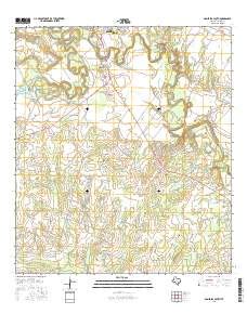 Gonzales Lake Topo Map in Gonzales County, Texas