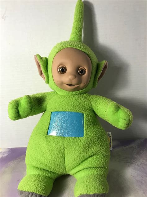 Vintage Teletubbies Plush Talking Dipsy Green Teletubbies Etsy In