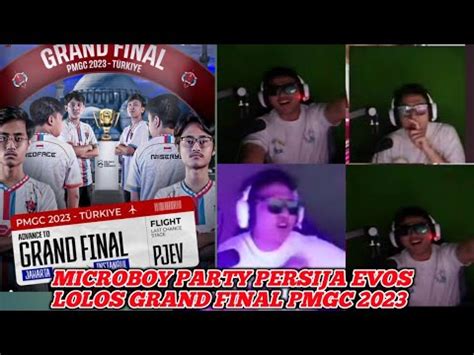 Microboy Party Persija Evos Lolos Grand Final Pmgc Persijaevos