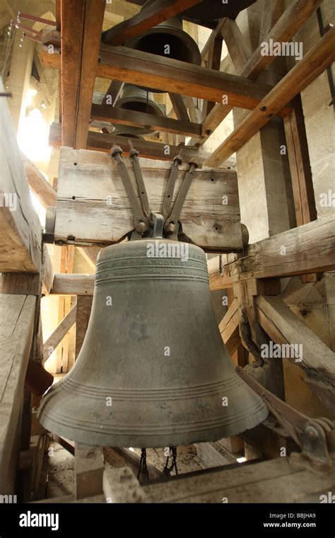 Inside The Bell Tower Of Salisbury Cathedral Wiltshire England Stock