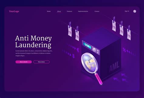 Vector Banner Of Aml Anti Money Laundering 14779227 Vector Art At Vecteezy