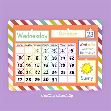 Diy Childrens Calendar By Crafting Cheerfully Kids Calendar