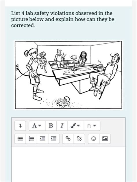 Solved List 4 Lab Safety Violations Observed In The Picture