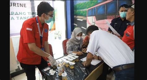 Sopir Bus AKAP Di Terminal Poris Tangerang Lakukan Tes Urine Tangsel Life