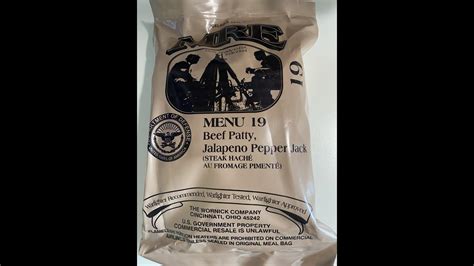 Super Intense MRE Orange Drink Ever Created As Of This Date Menu 19