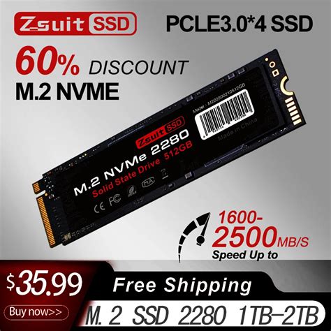 Zsuit M 2 Nvme Ssd Pcie3 0 Ssd Fast Read Write M2 Ssd 1tb Solid State