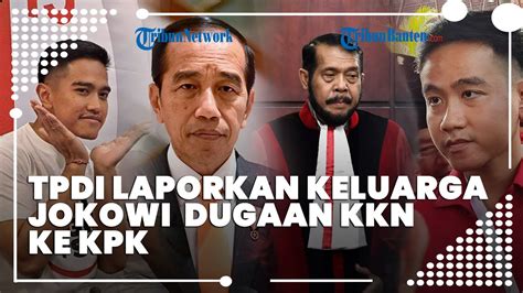 Jokowi Kaesang Gibran Dan Anwar Usman Dilaporkan Tpdi Dan Perekat