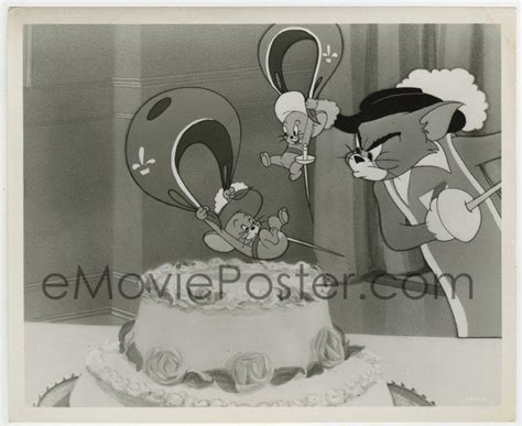 TWO MOUSEKETEERS 8x10 still 1952 Tom & Jerry cartoon version of Three ...