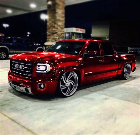 GMC Sierra Slammed Lowrider Trucks Gmc Trucks Custom Chevy Trucks