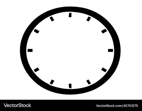 Clock face round image Royalty Free Vector Image