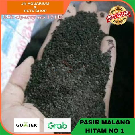 Jual PASIR MALANG HITAM HALUS KASAR 1 KARUNG PASIR AQUASCAPE