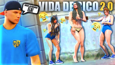 GTA 5 VIDA DE RICO AS GAROTAS ROUBARAM AS ROUPAS DA NERD DA ESCOLA