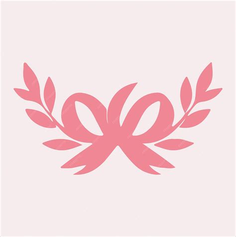 Premium Vector | Pink cancer ribbon logo icon vector silhouette on a white background