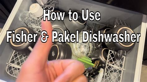 Fisher & Pakel Dishwasher DishDrawer - How to Use - YouTube