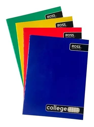 Pack Cuadernos College Ross Mm Hojas Cuotas Sin Inter S